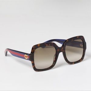 Gucci Women’s sunglasses GG0036S Rectangular Square Havana Brown